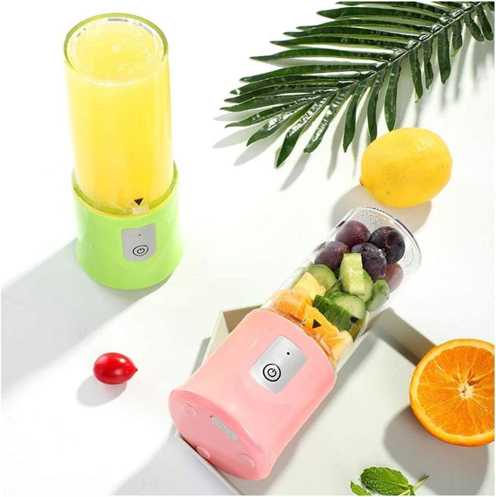 Portable Blender, Travel Blender Mini Blender Personal Blender for Smoothies with Updated 6 Blades Shake Blender with USB Rechargeable Battery, (Pink)